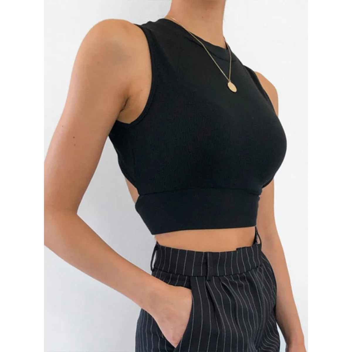 Casual Backless Streetwear Tops - Image 7