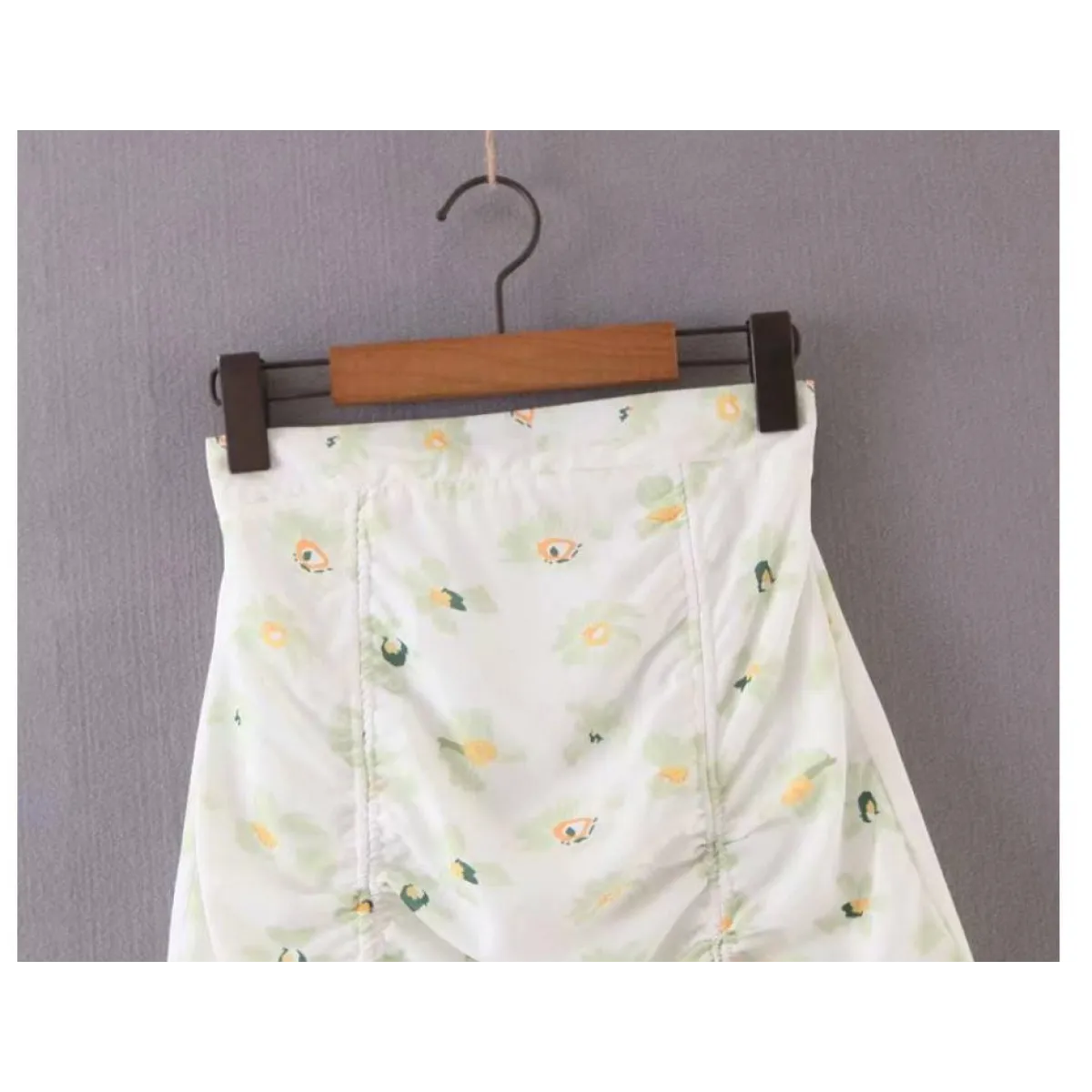Drawstring Mini Skirt - Image 3