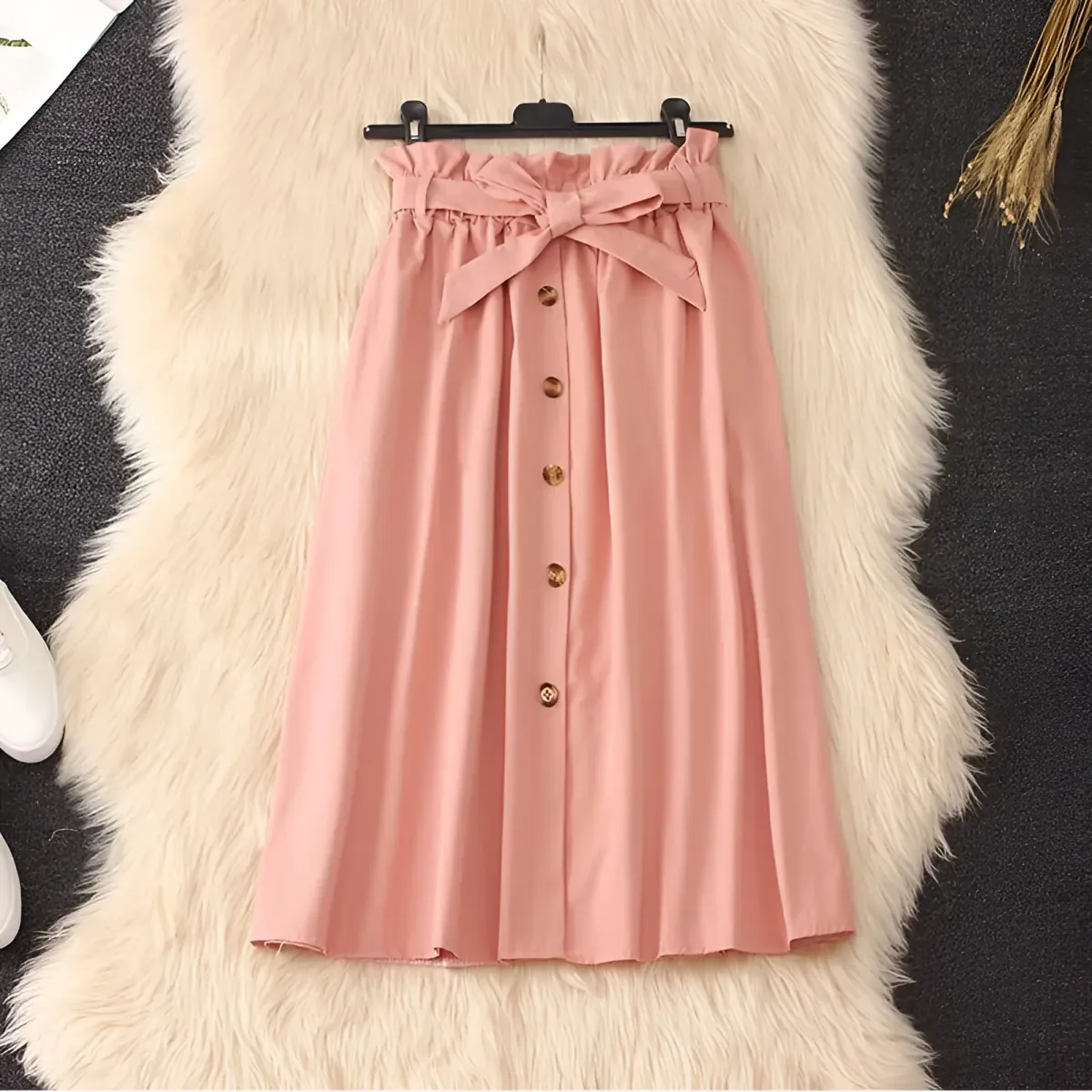 Elegant High Waist Pleated Skirts - Image 9