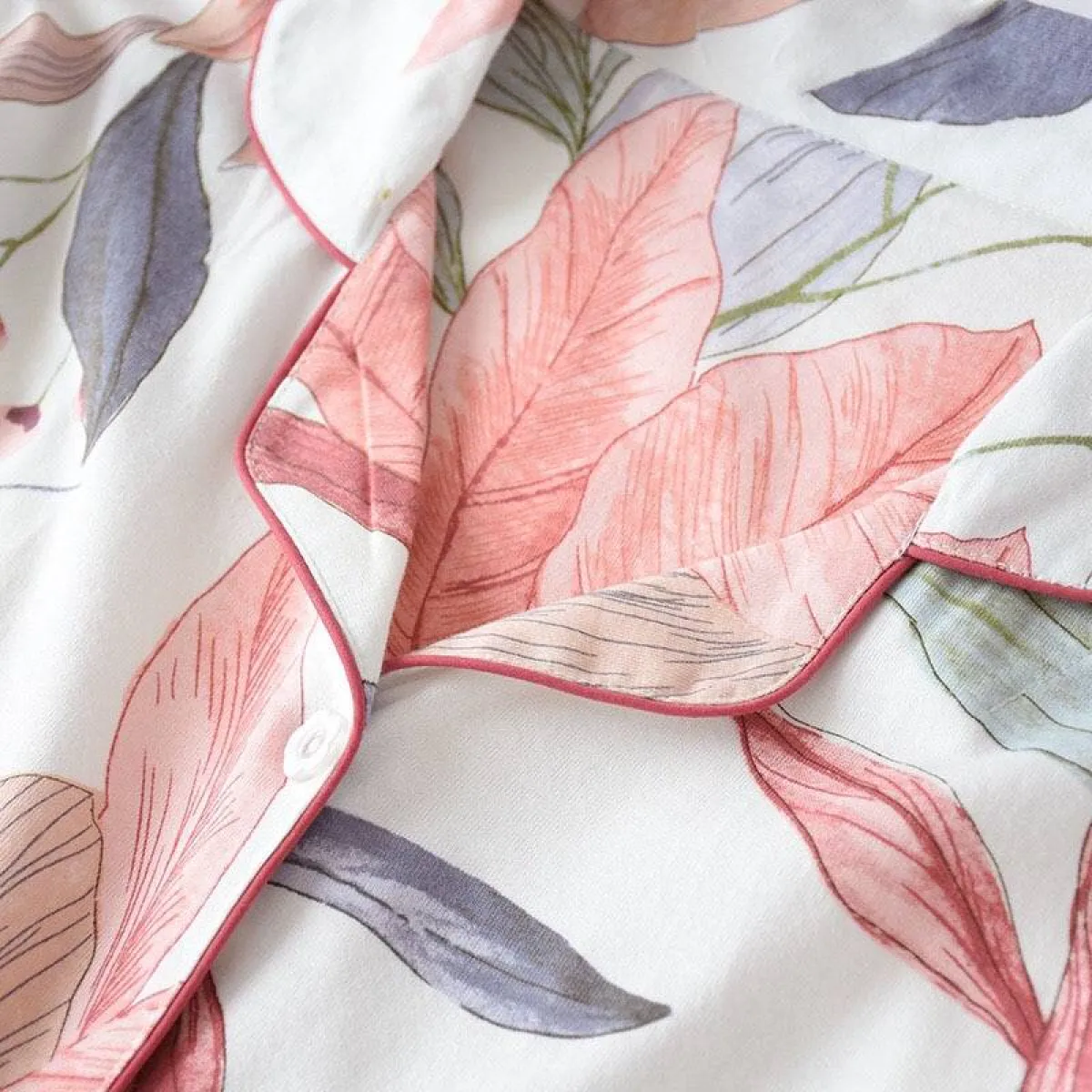 Floral Cotton Pajamas - Image 8