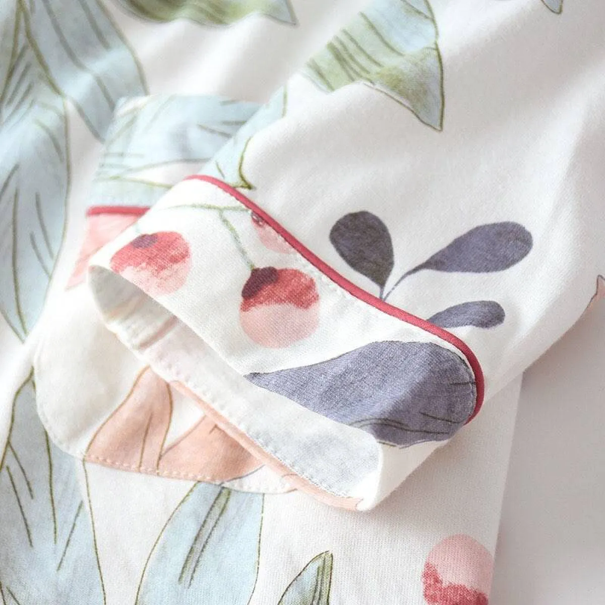 Floral Cotton Pajamas - Image 9