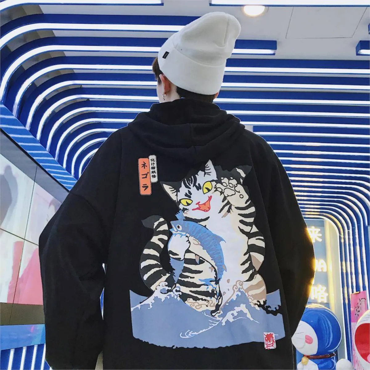 Funny Cat Hooded Jacket - Image 9