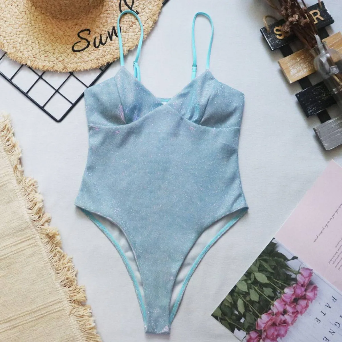 Glitter One-piece Swimsuits - Image 17