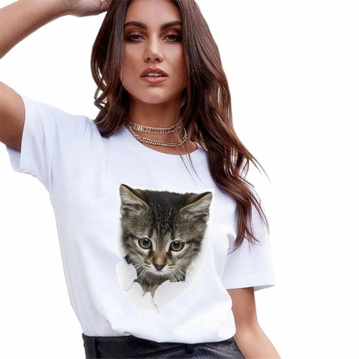 Kawaii Cat T-Shirt - Image 10