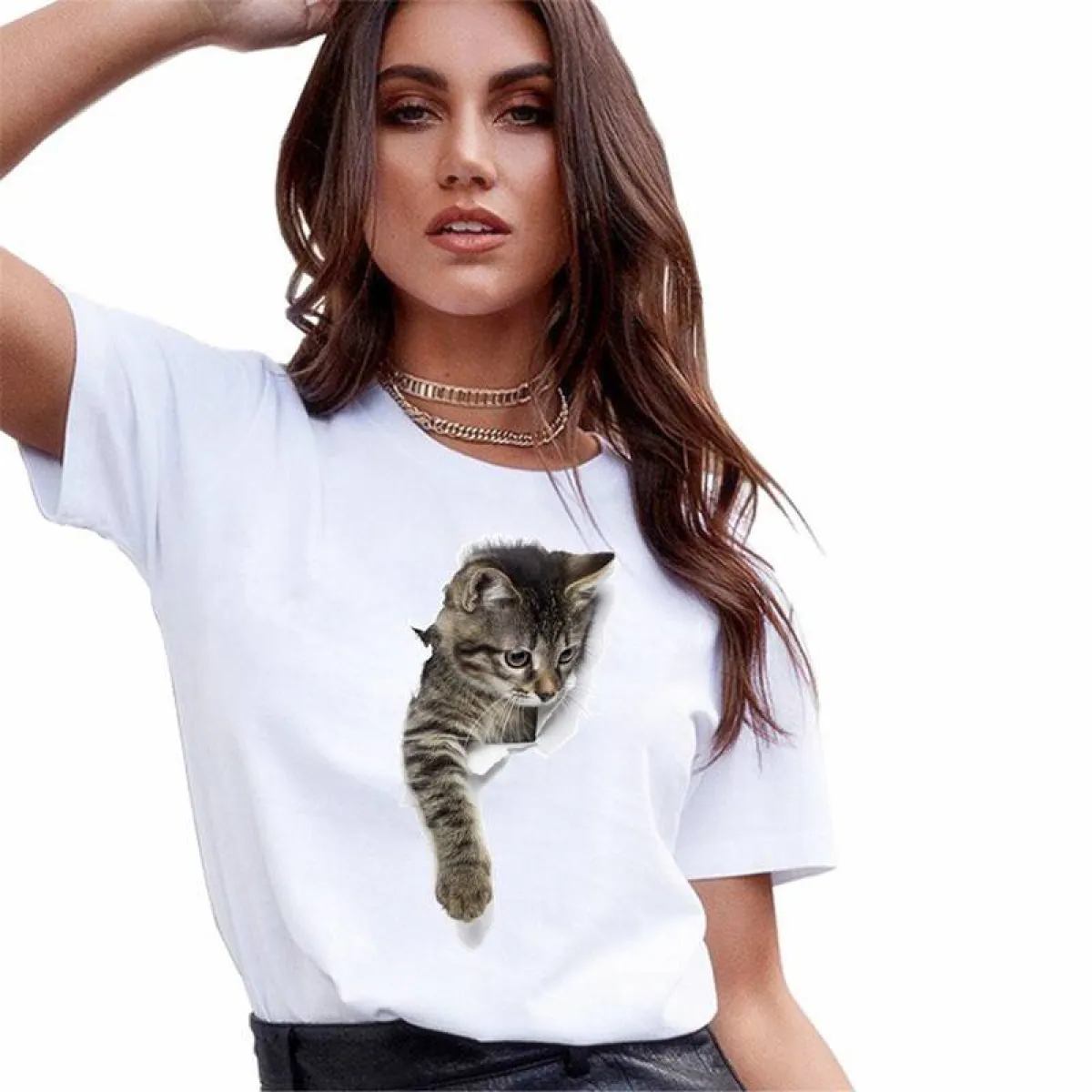 Kawaii Cat T-Shirt - Image 7