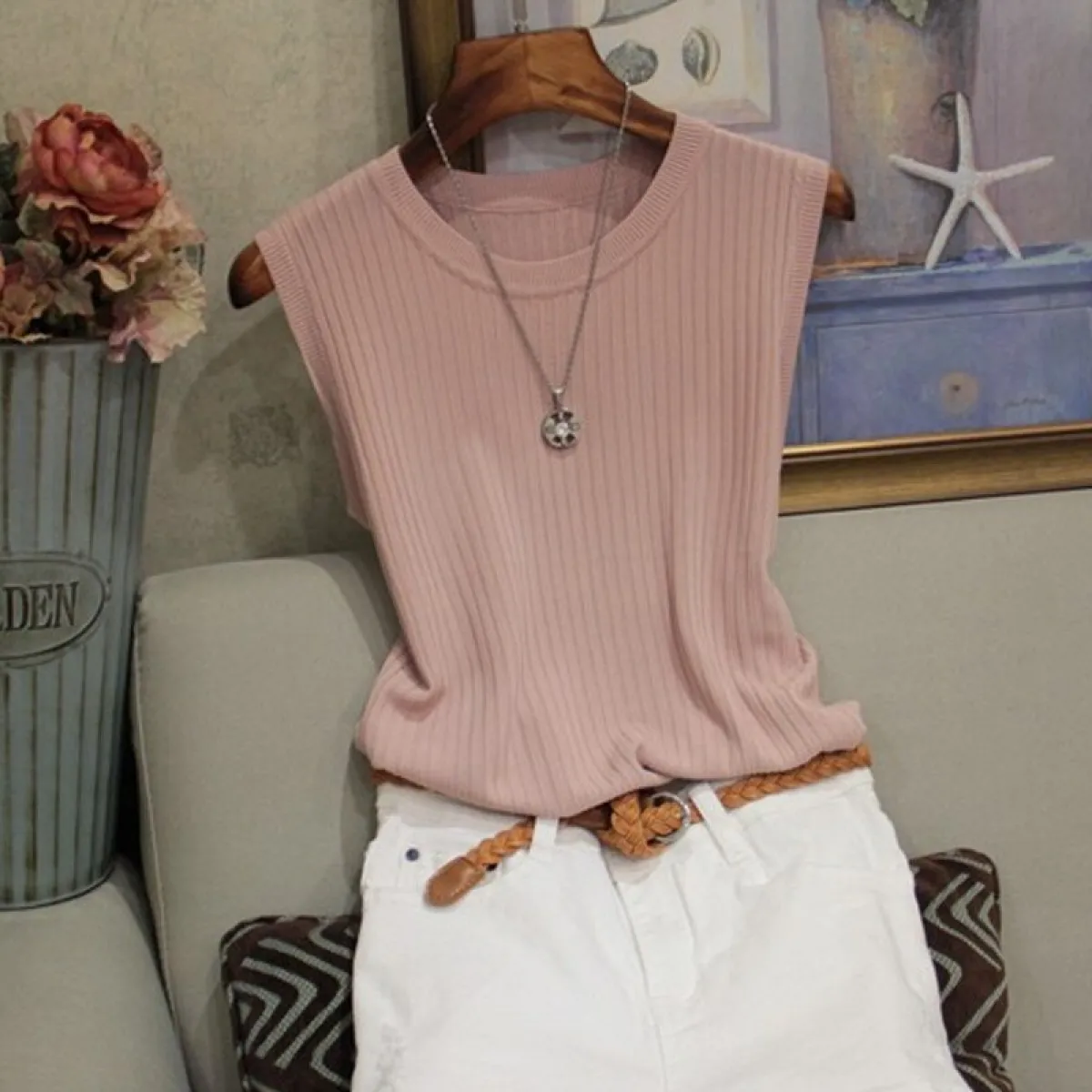 Knitted O-Neck Shirts - Image 12