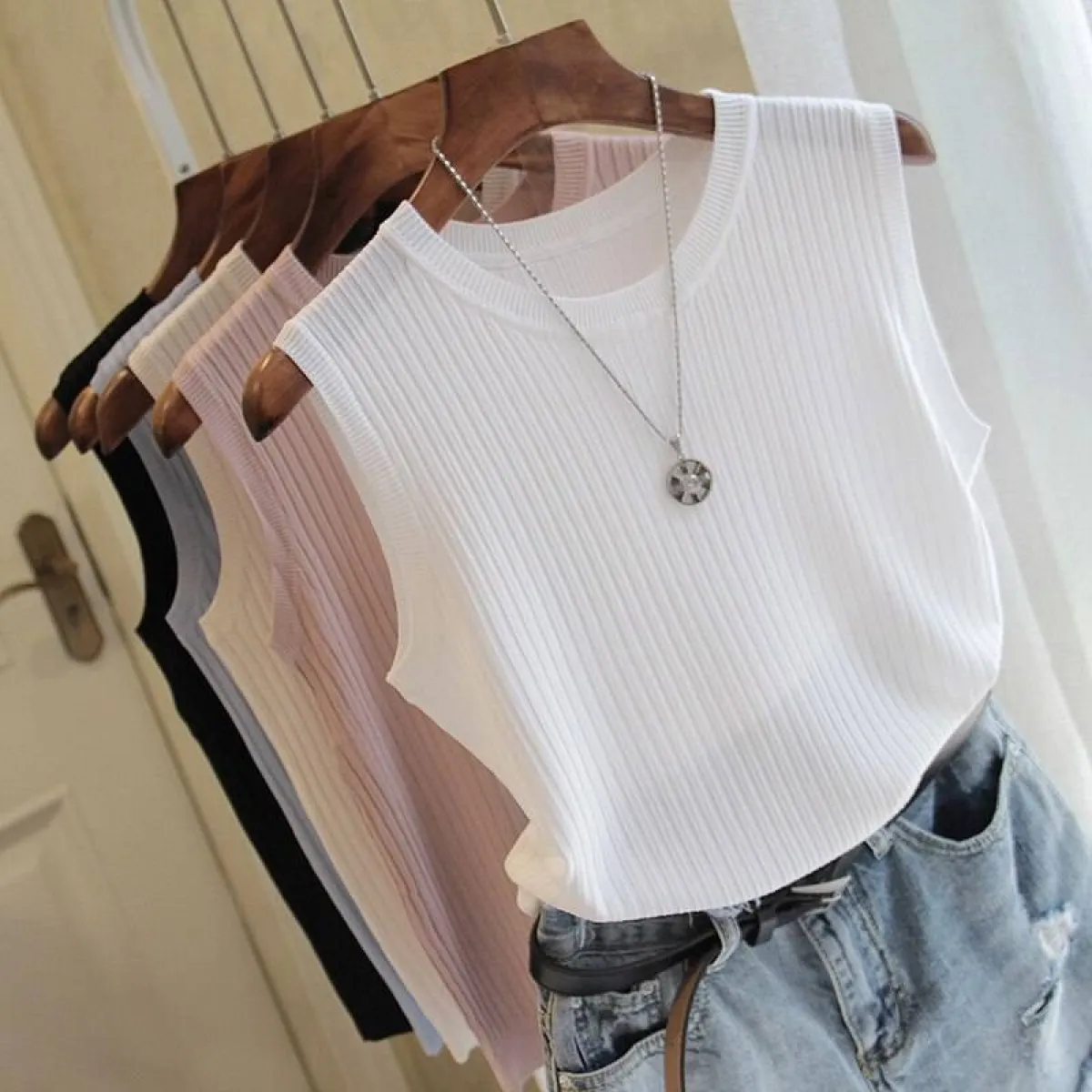 Knitted O-Neck Shirts - Image 3