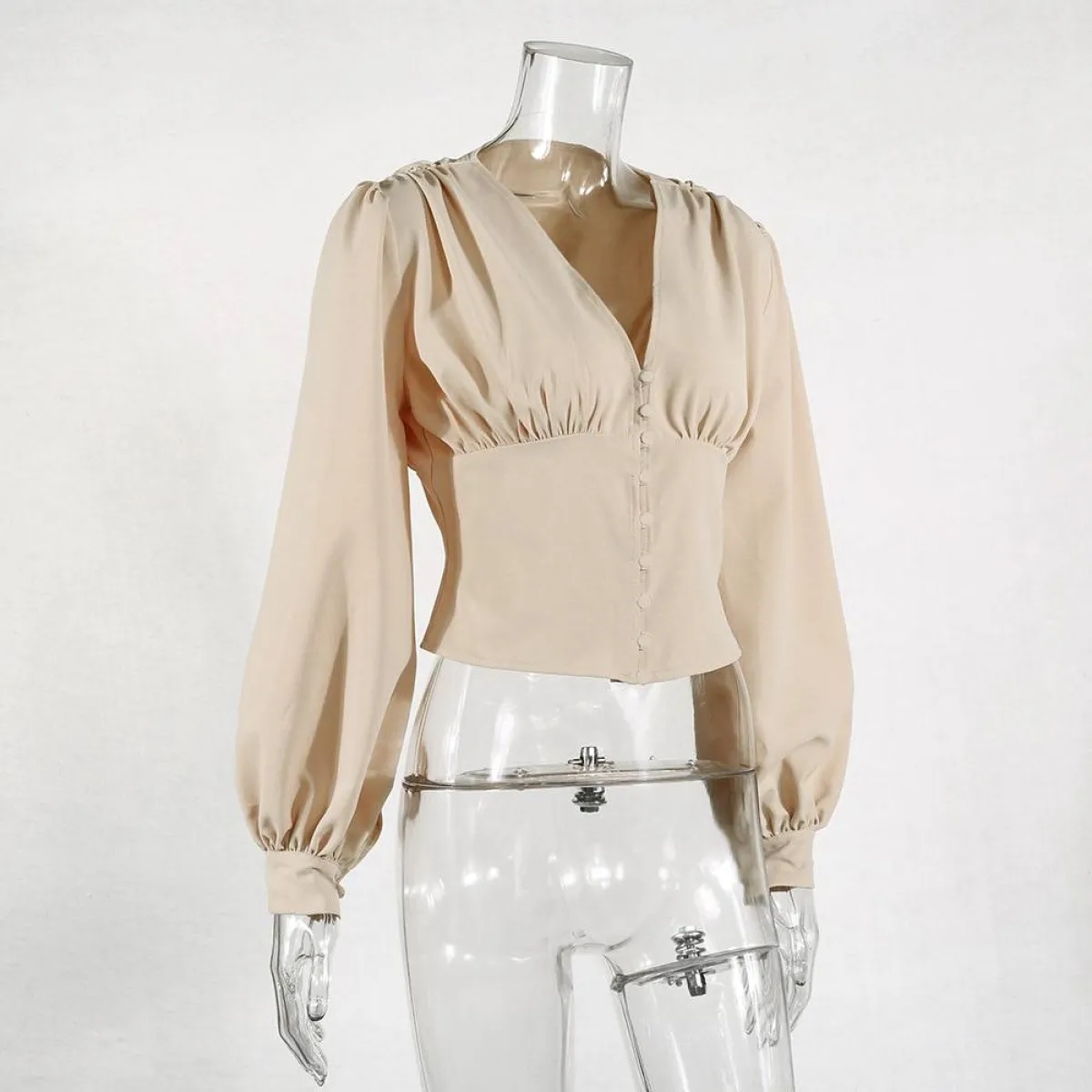 Long-sleeved Korean Blouse - Image 4