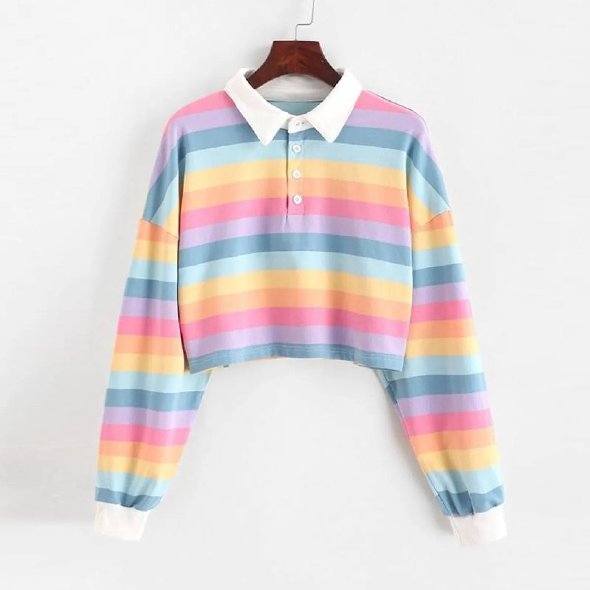 Pastel Stripe Crop Top - Image 15