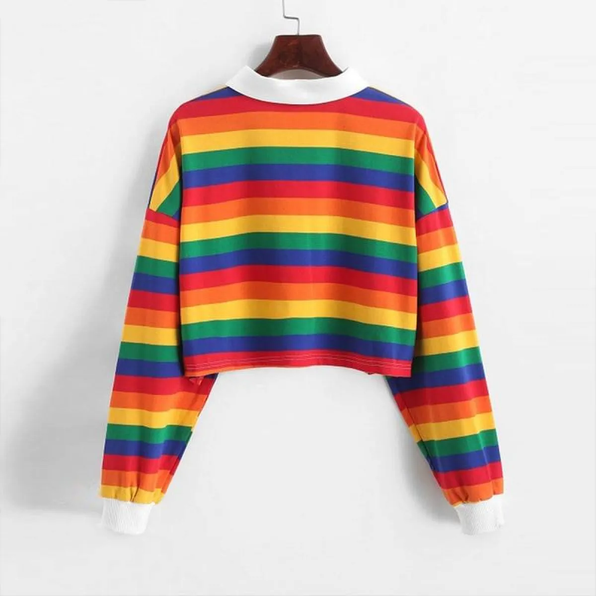 Pastel Stripe Crop Top - Image 3