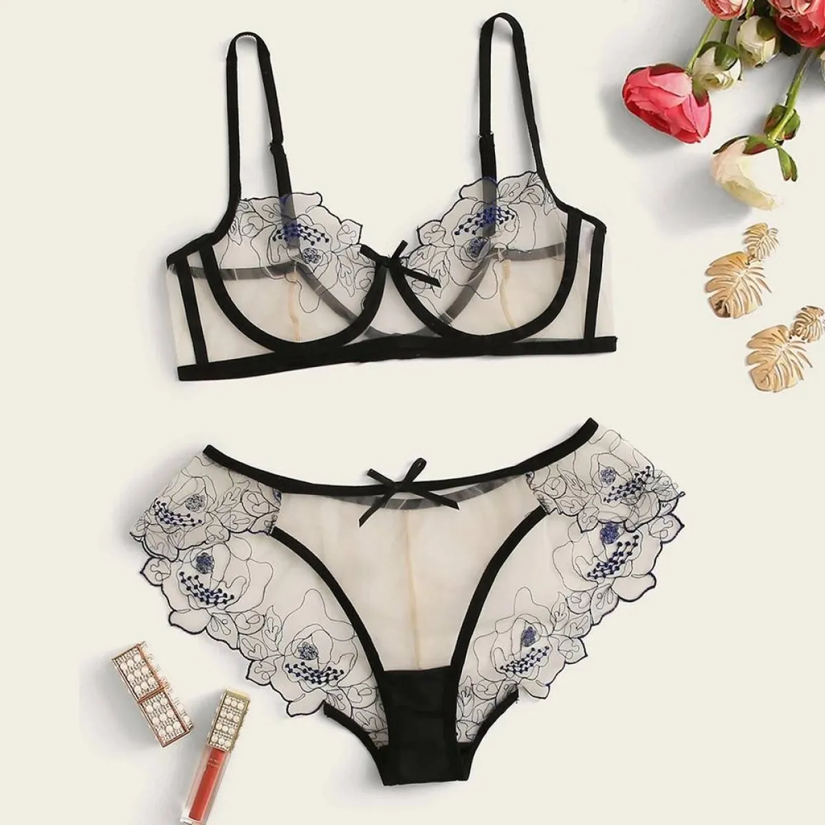Sexy Transparent Lingerie Set - Image 10
