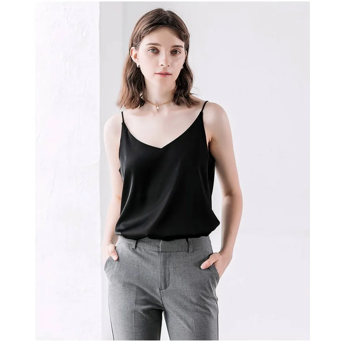 Sleeveless V-Neck Tops - Image 5