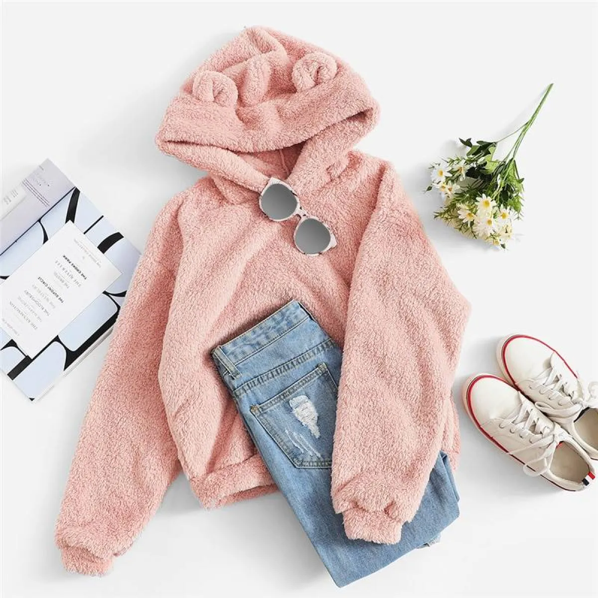 Women's Bear Hoodie - Image 6