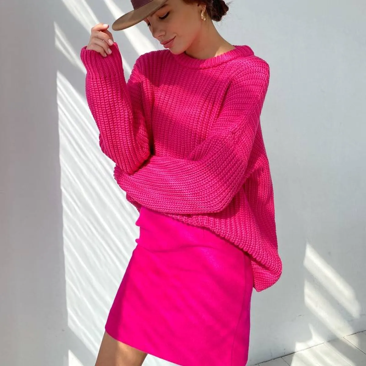 Women's Oversized Knitted Sweater - Image 12