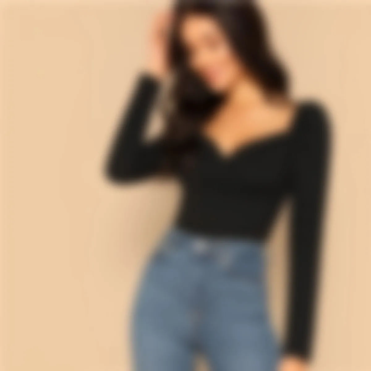 Women's Sexy Black Heart Shaped Top - Image 6